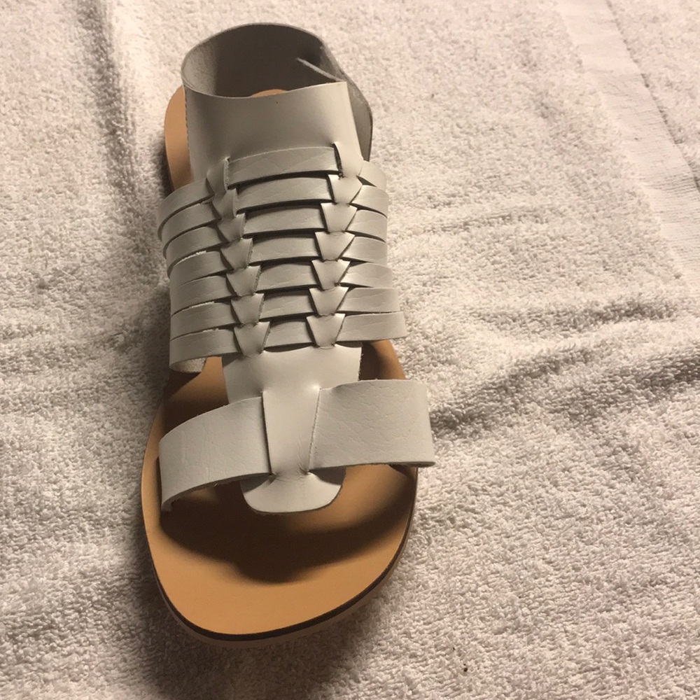 White sandals
